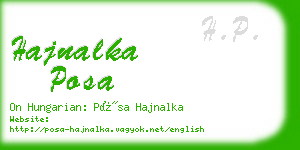 hajnalka posa business card